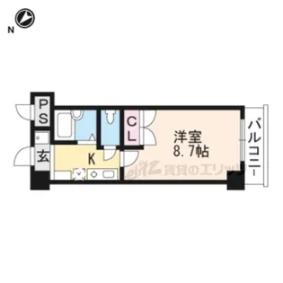 クレスト草津【1054号室】の間取り