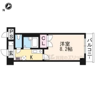 クレスト草津【842号室】の間取り
