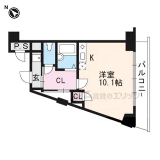 クレスト草津【423号室】の間取り