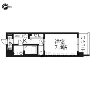 レジデンス京都ゲートシティ【303号室】の間取り