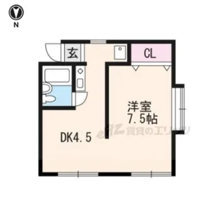 ハイツ西野【201号室】の間取り