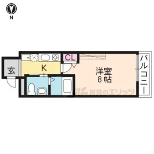 アークリード今出川大宮【205号室】の間取り