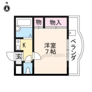 サンシャイン金閣寺【103号室】の間取り