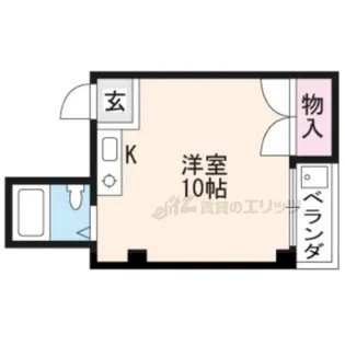 1Rの間取り画像