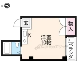 1Rの間取り画像