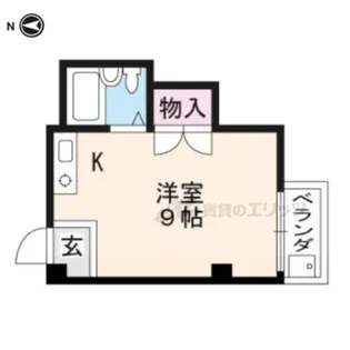 1Rの間取り画像