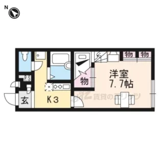 レオパレスポラリス【105号室】の間取り