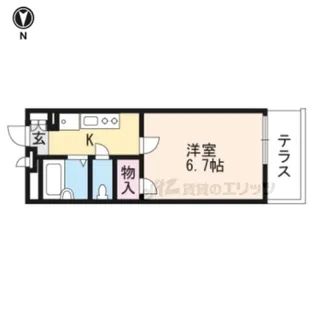 レオパレスカルム大津【301号室】の間取り