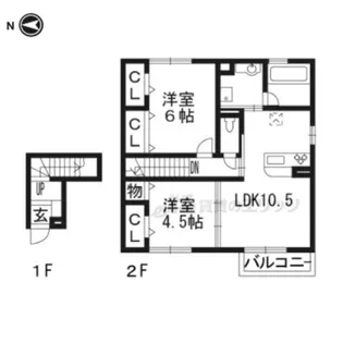 ドルフ東矢倉【2階】の間取り