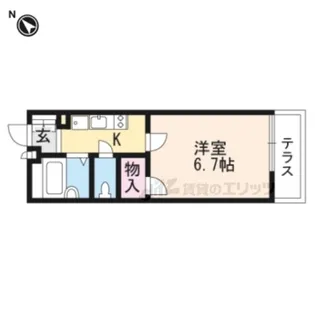 レオパレスシルフィード【106号室】の間取り