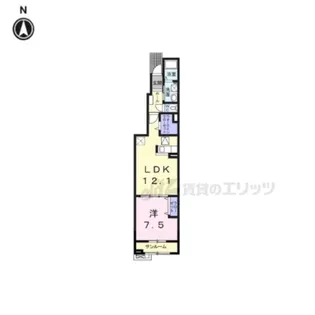 ベルエアンジュ【1階】の間取り