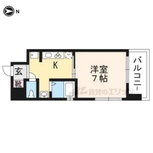 キンブリッジ京都大徳寺前【401号室】の間取り