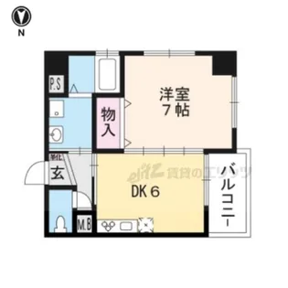 キンブリッジ京都大徳寺前【5階】の間取り