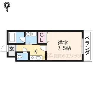 サクシード葛野五条【-1階】の間取り