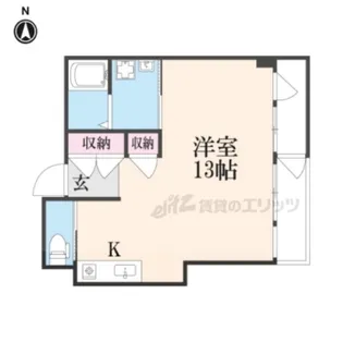 古2都COCOTTE【101号室】の間取り