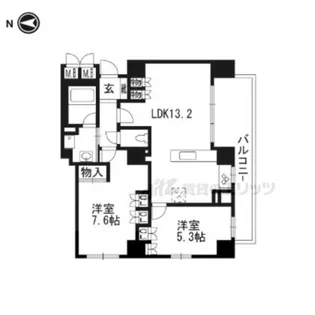 イーグルコート御池高瀬川【3階】の間取り