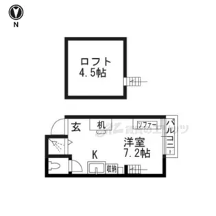 COCOYA【2-E号室】の間取り