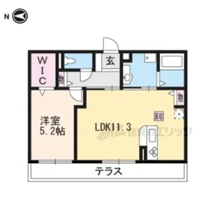 グランシャリオ二町A棟【1階】の間取り
