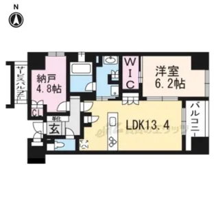 ブランズ京都烏丸御池【601号室】の間取り