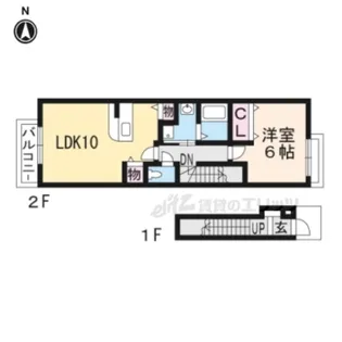 カーサ・フィオーレ【2階】の間取り