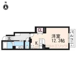 カーサ・フィオーレ【103号室】の間取り