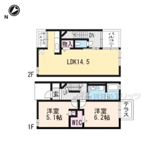 ピースフルハウスM【101号室】の間取り