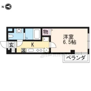 LA CACHETTE【3-A号室】の間取り