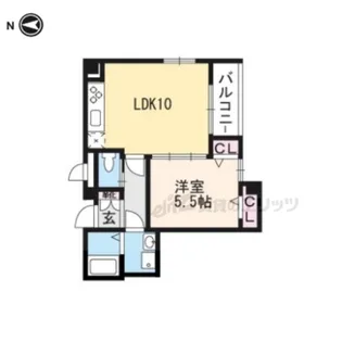 CREA御池【402号室】の間取り