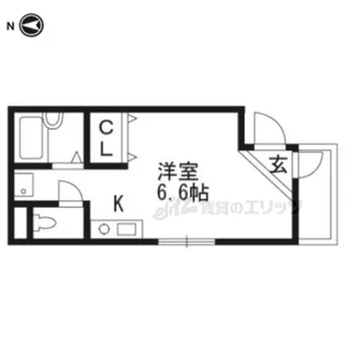 西院ヒルズ【1階】の間取り