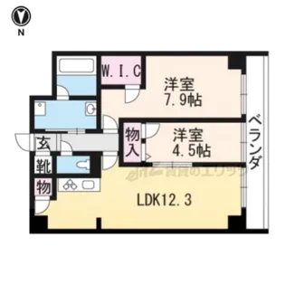 セントリヴィエ二条【409号室】の間取り