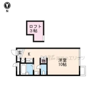 レオパレスLine【208号室】の間取り