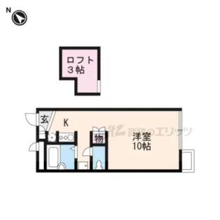 レオパレスLine【106号室】の間取り