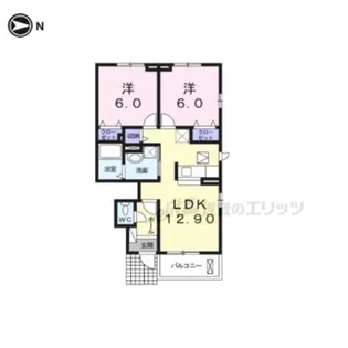 シャルマン コピーヌ【1階】の間取り