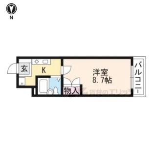 フリーポート庄山【1207号室】の間取り