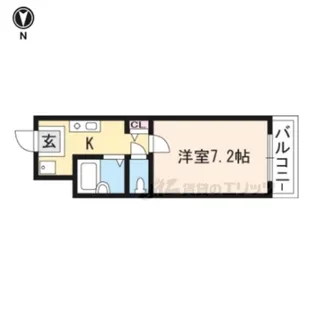 フリーポート庄山【2階】の間取り
