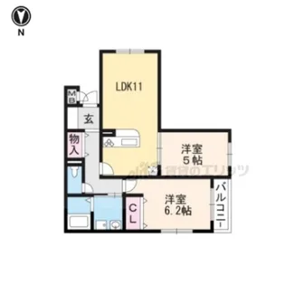 グラン佐竹【1階】の間取り