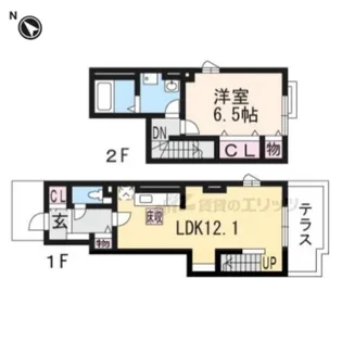 ショコラ・岡田【1階】の間取り