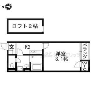 レオネクストクールドイリス【105号室】の間取り
