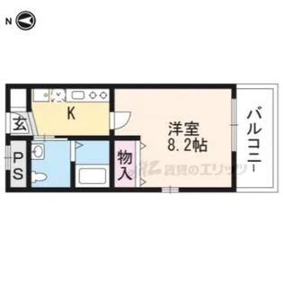 ワンモアハート円町【701号室】の間取り