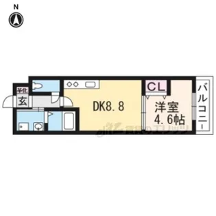 サクシード丹波橋【3階】の間取り