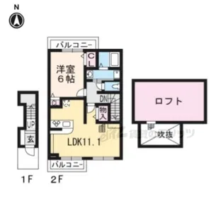 ル・ソレイユ【2階】の間取り