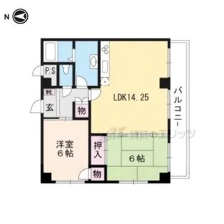 ソシエール大津【401号室】の間取り