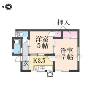 京都府京都市右京区梅津南町【一戸建】の間取り