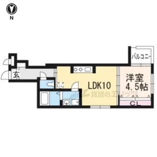 Primo 堀川東【303号室】の間取り