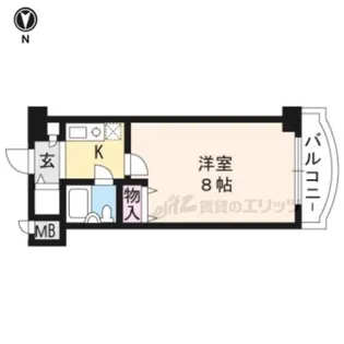 パラドール伏見【 707号室】の間取り