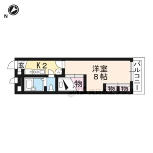 レオパレス十九【2階】の間取り