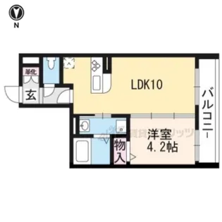 JMメゾン御所西【206号室】の間取り