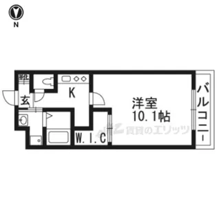 ブランドールO&A【205号室】の間取り