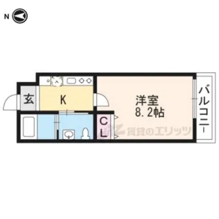 プレシャス六番館【1階】の間取り