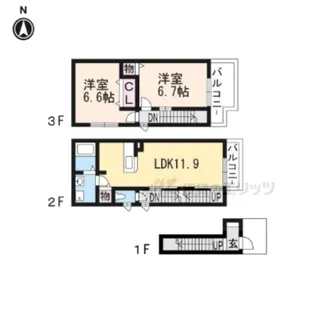 ファインビュー【2階】の間取り